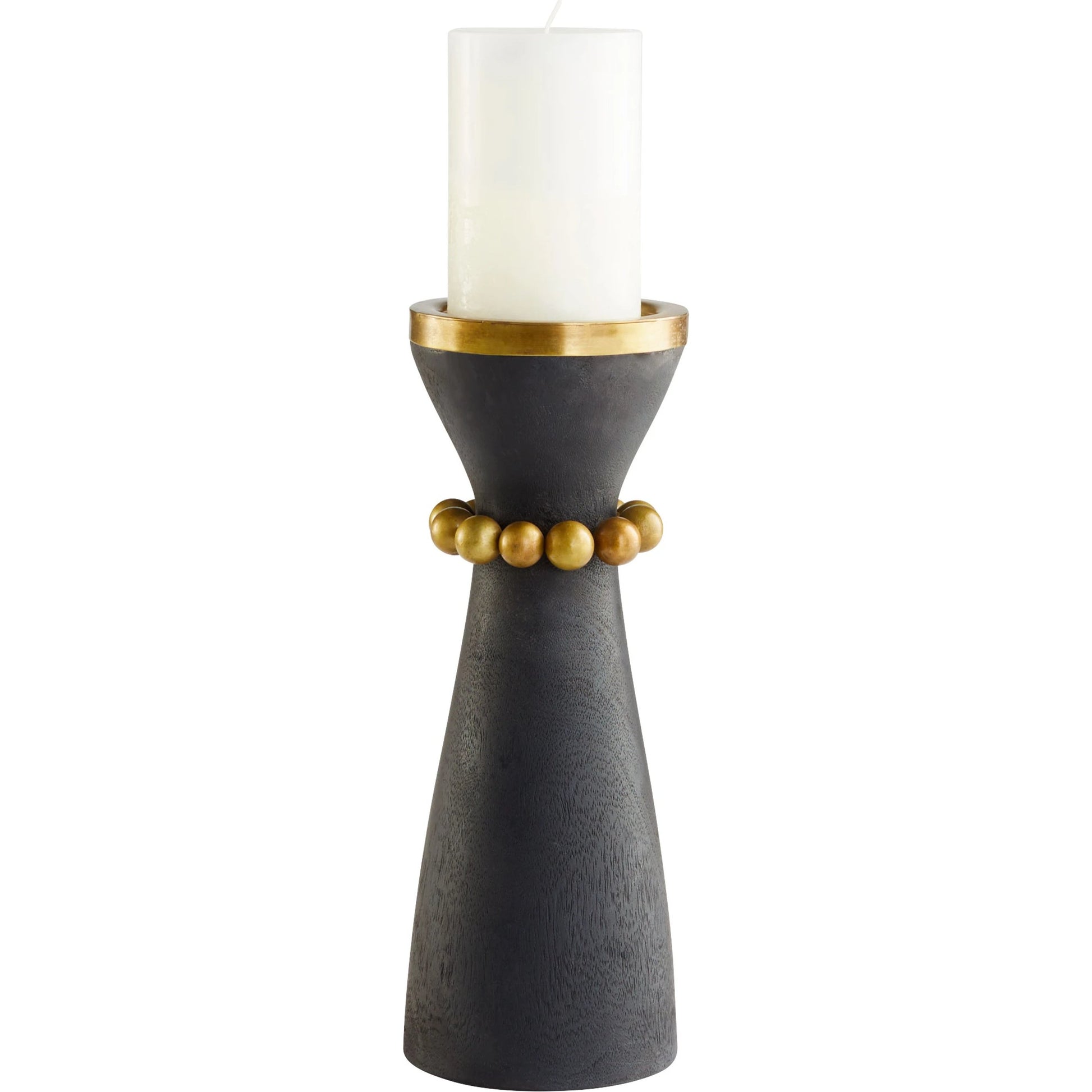 Parvati Candle Holder by Cyan Design. Made from wood, iron in a modern style.