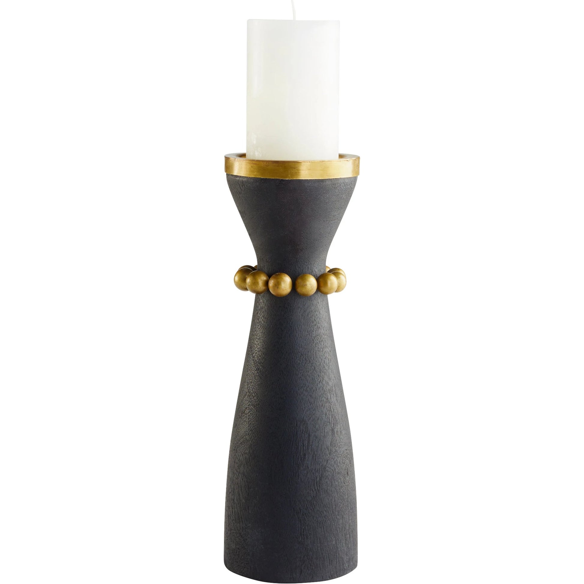 Parvati Candle Holder by Cyan Design. Made from wood, iron in a modern style.