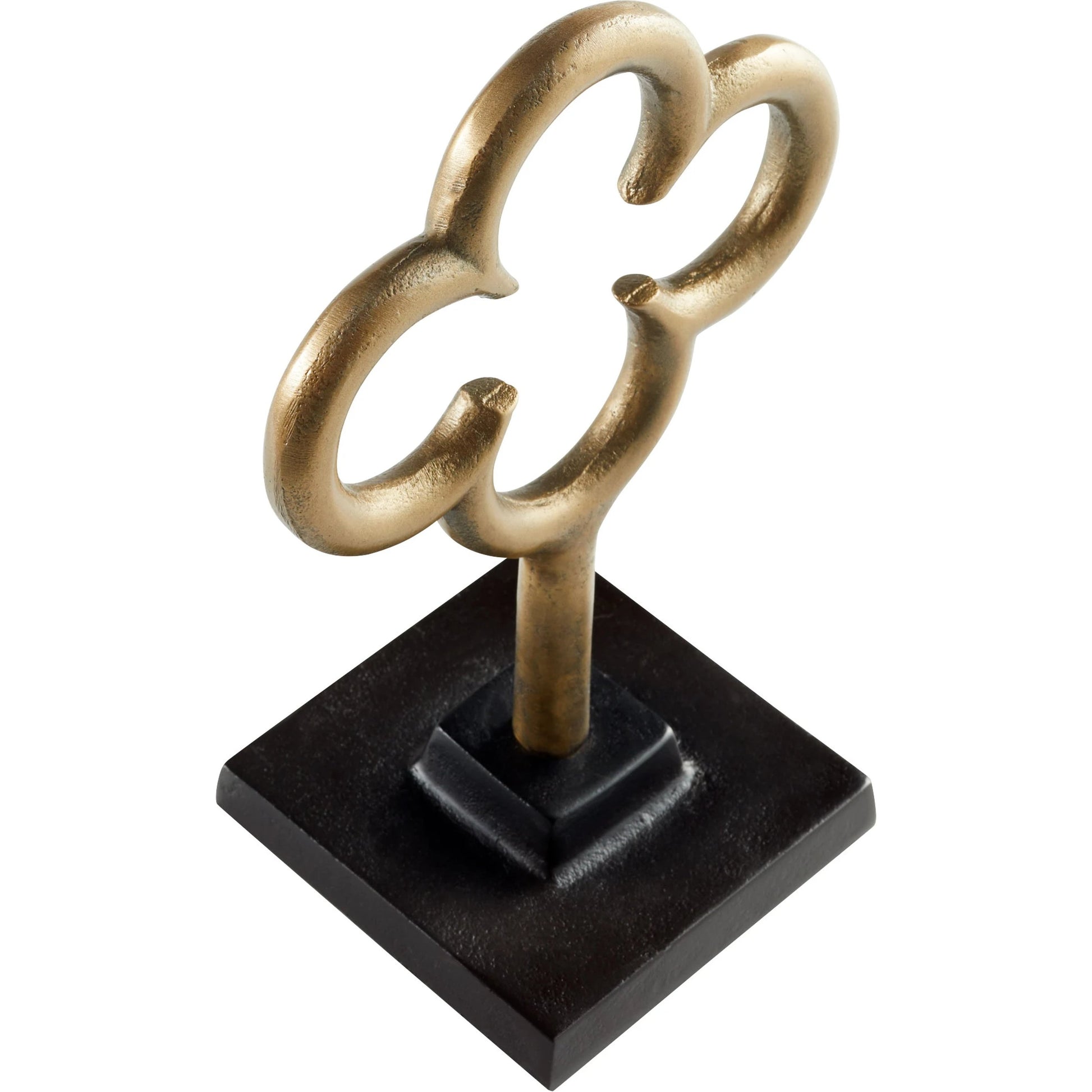 Folium Sculpture by Cyan Design in antique brass. Made from unique in a modern style.