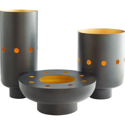 Naktis Bowl by Cyan Design in matte black. Made from iron in a modern style.