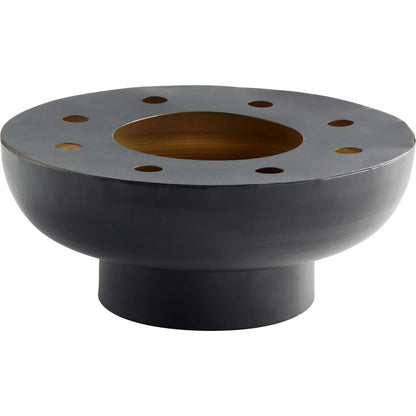 Naktis Bowl by Cyan Design in matte black. Made from iron in a modern style.