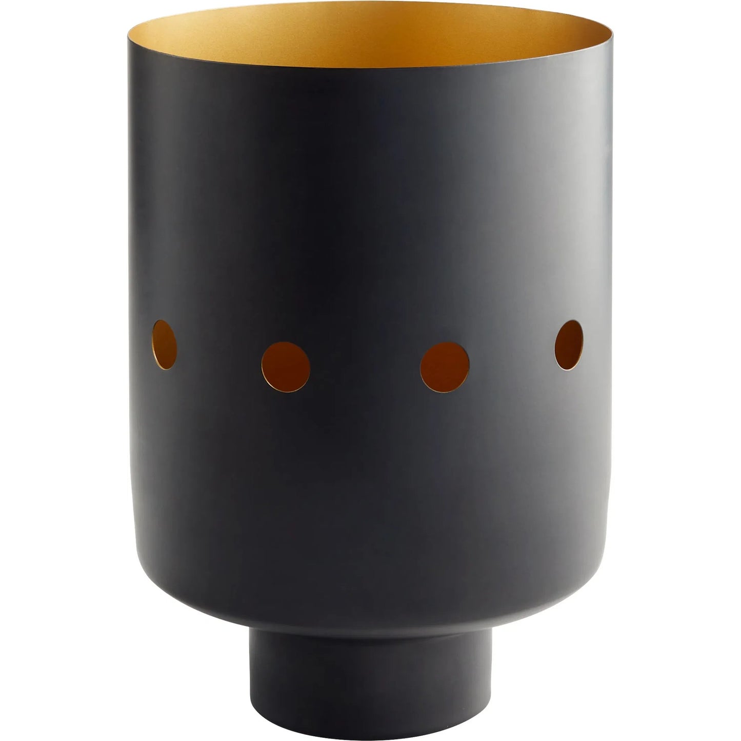 009 SI-1987252 | Primary Silo | Naktis Vase by Cyan Design in black, brass. Made from unique in a modern style.