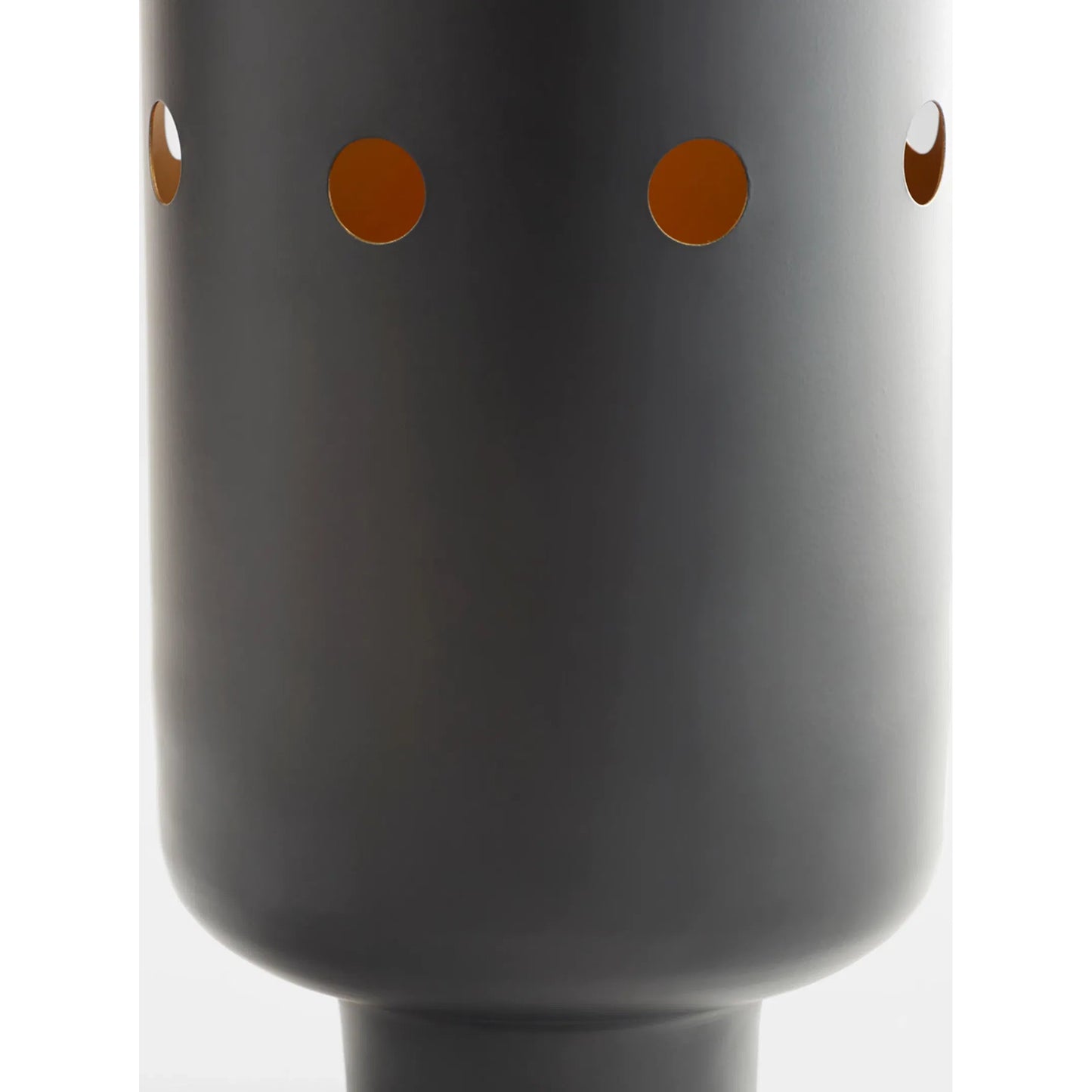 006 SI-1987253 | Closeup | Naktis Vase by Cyan Design in black, brass. Made from unique in a modern style.