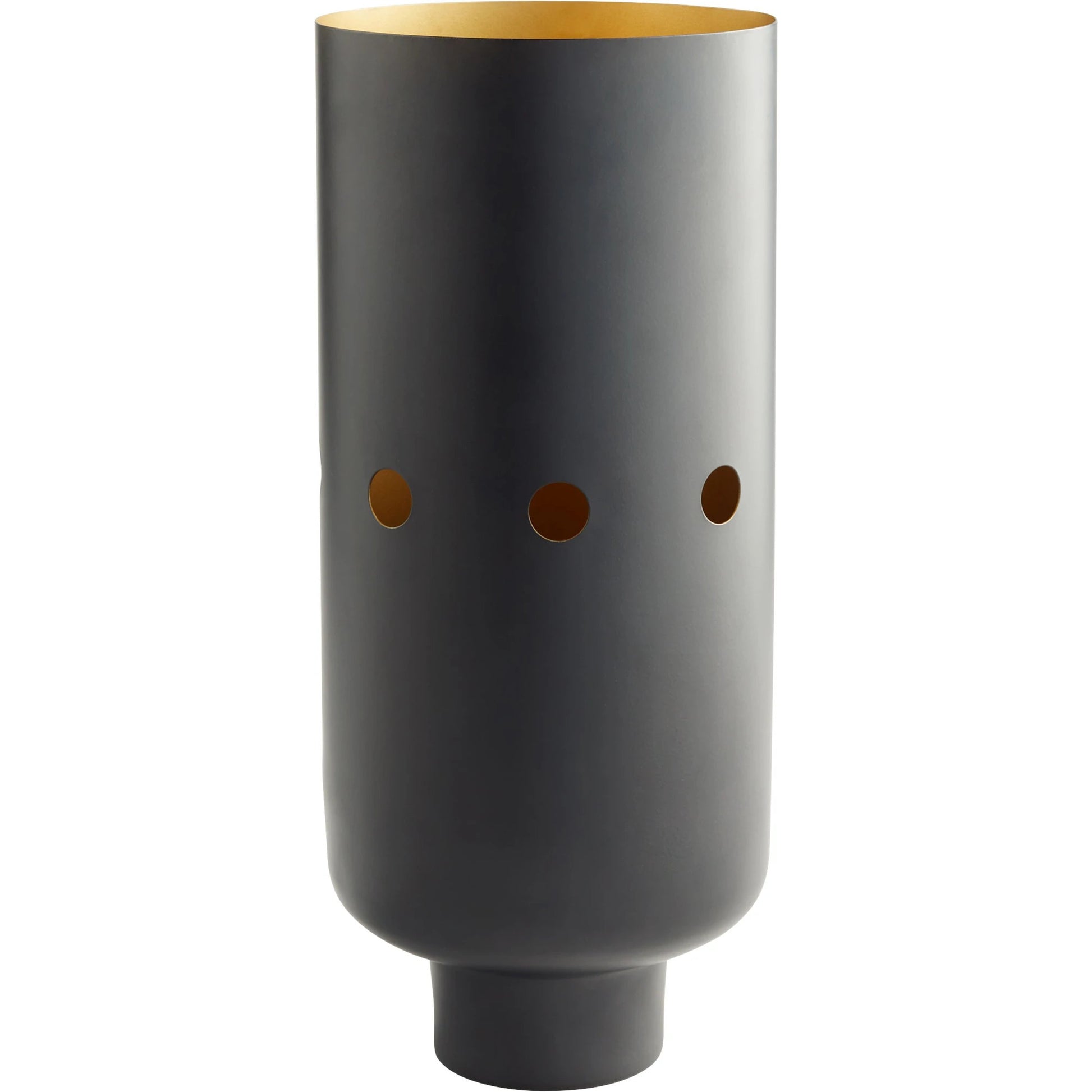 Naktis Vase by Cyan Design in black, brass. Made from unique in a modern style.