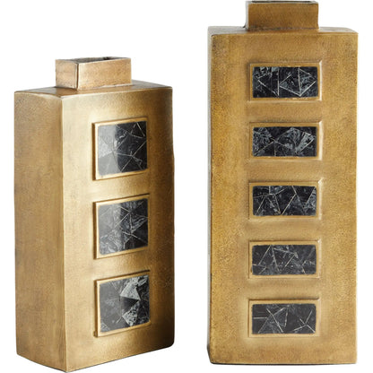 Malkate Vase by Cyan Design in antique brass. Made from unique in a modern style.