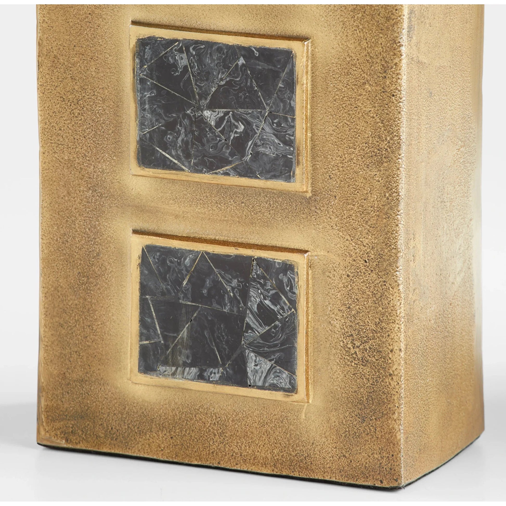 Malkate Vase by Cyan Design in antique brass. Made from unique in a modern style.