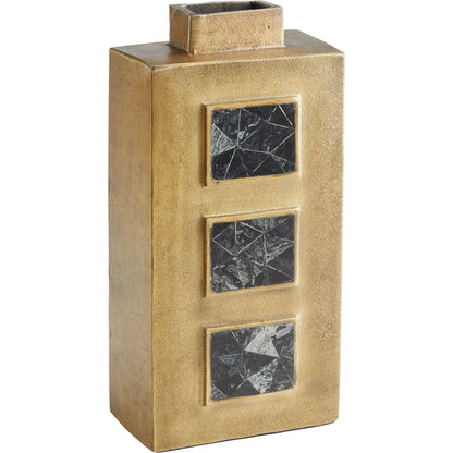 Malkate Vase by Cyan Design in antique brass. Made from unique in a modern style.