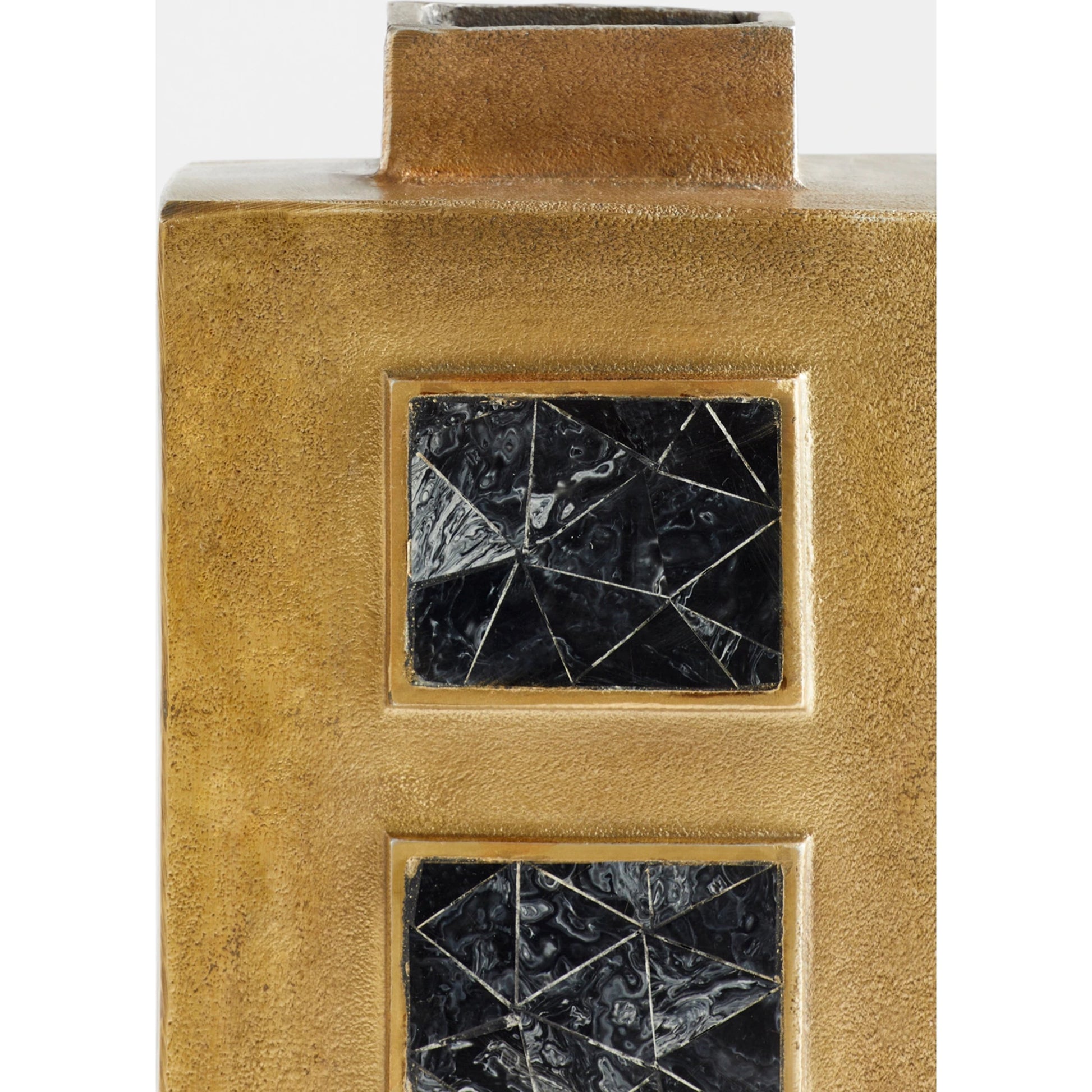 Malkate Vase by Cyan Design in antique brass. Made from unique in a modern style.