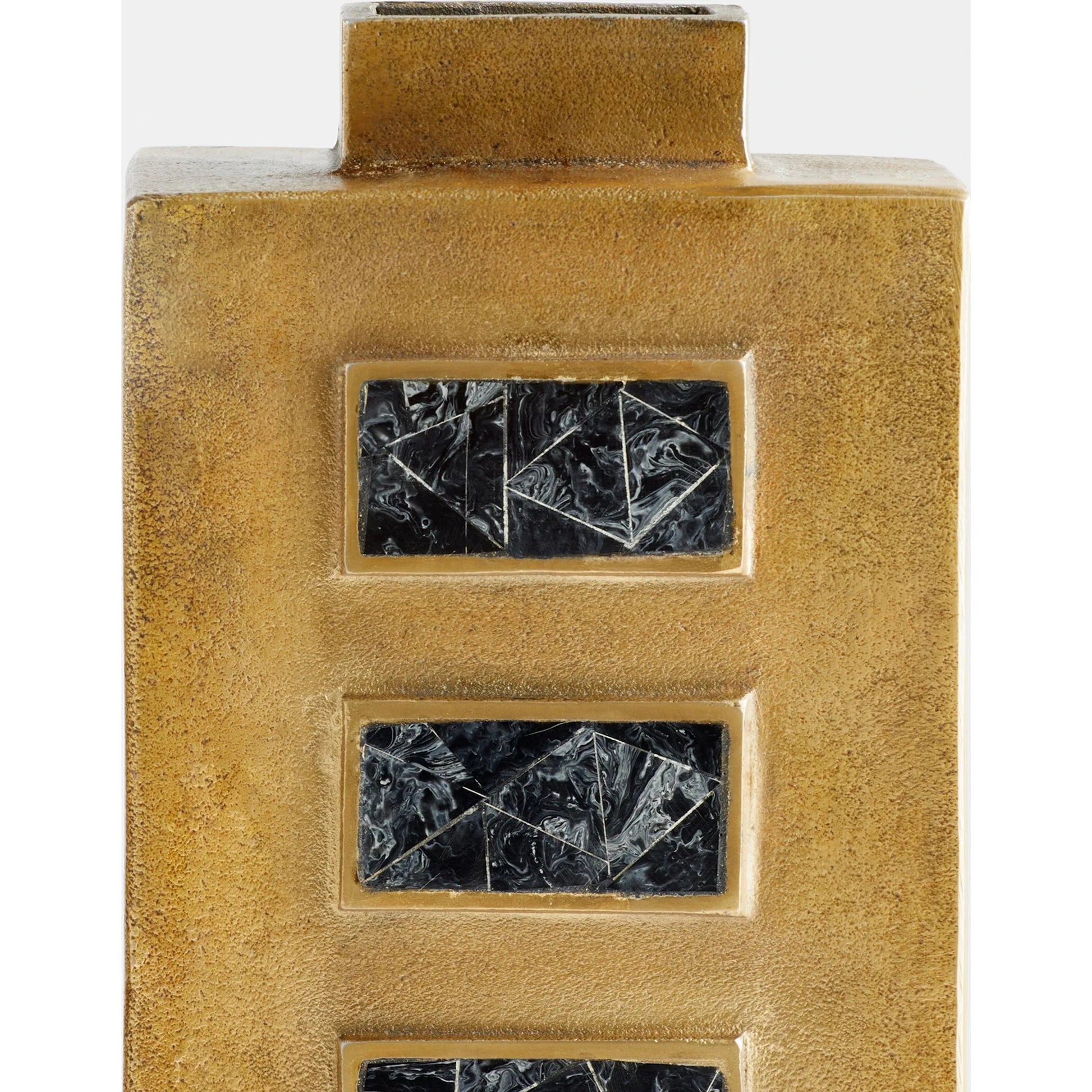 Malkate Vase by Cyan Design in antique brass. Made from unique in a modern style.