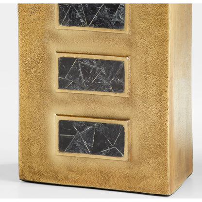 Malkate Vase by Cyan Design in antique brass. Made from unique in a modern style.