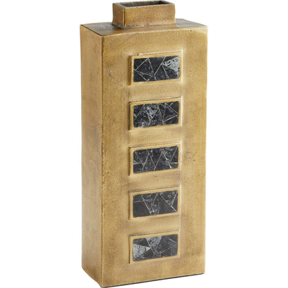 Malkate Vase by Cyan Design in antique brass. Made from unique in a modern style.