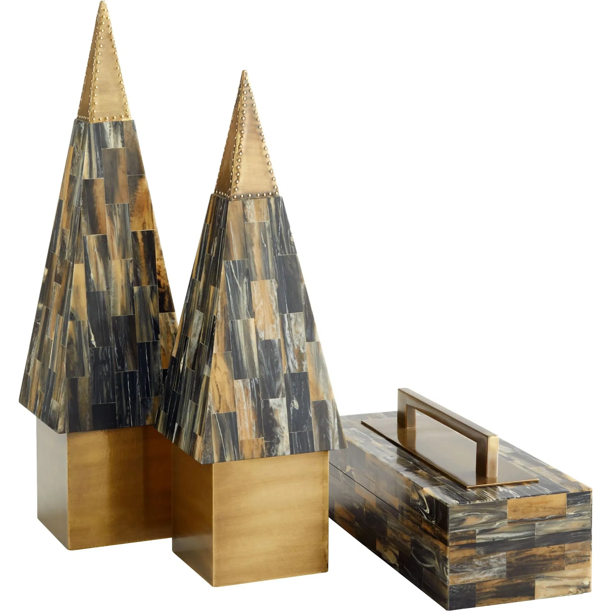 Cairo Spire by Cyan Design in antique brass. Made from unique in a modern style.