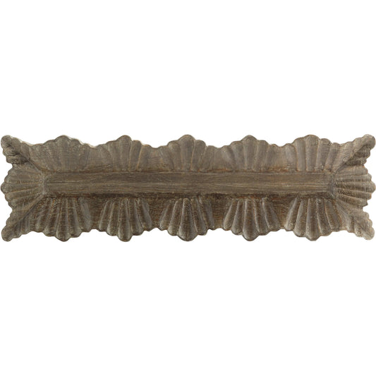 Lorenza Rectangle Tray by Cyan Design in brown. Made from unique in a modern style.