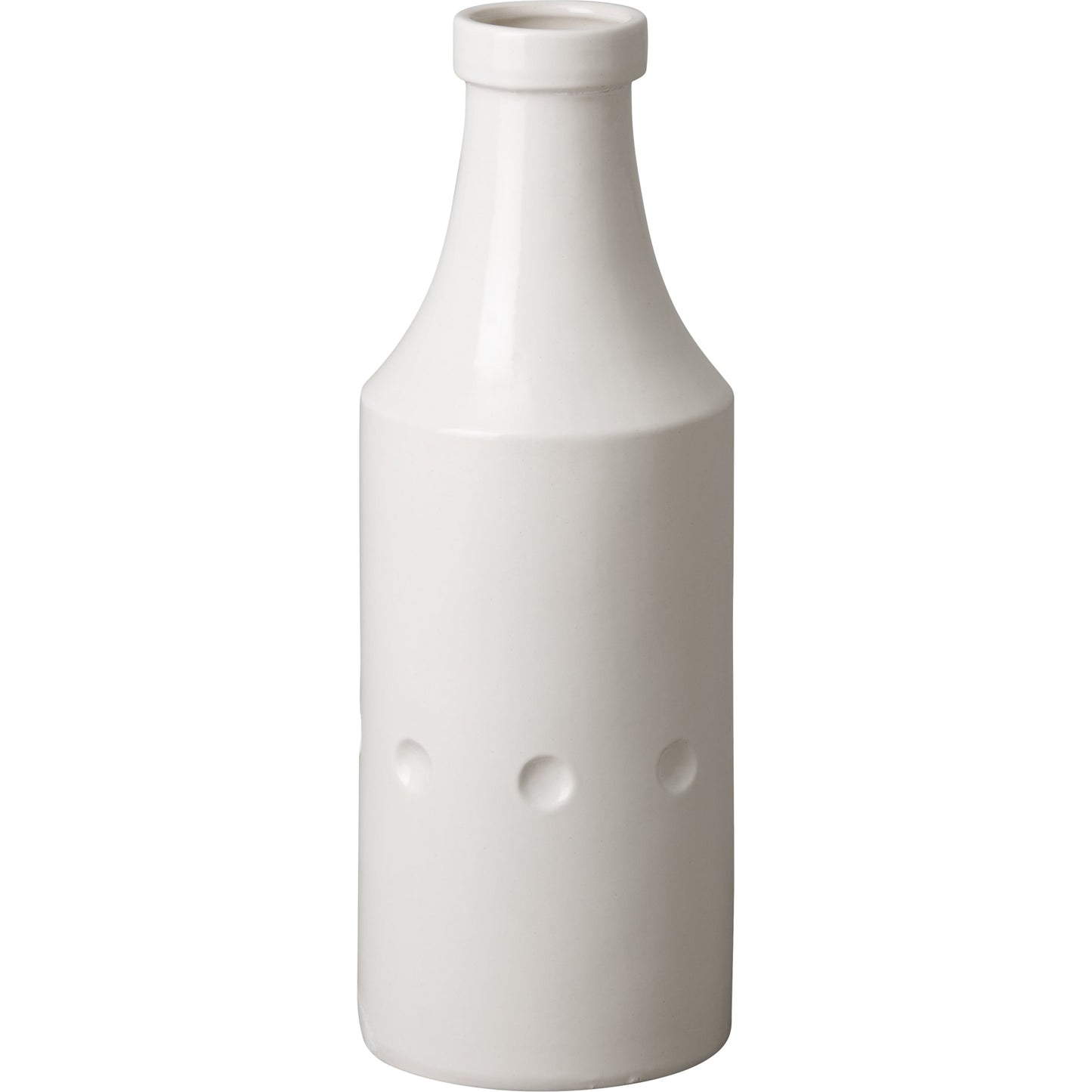 002 S-301599 | Primary Silo | Tall Milk Jug Vase by Emissary in white. Made from unique in a cottage & farmhouse style.
