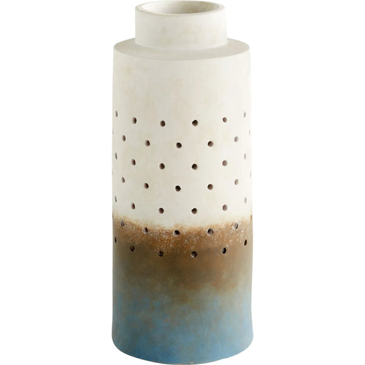 Paralos Vase by Cyan Design in grey, navy ombre. Made from unique in a eclectic & global style.