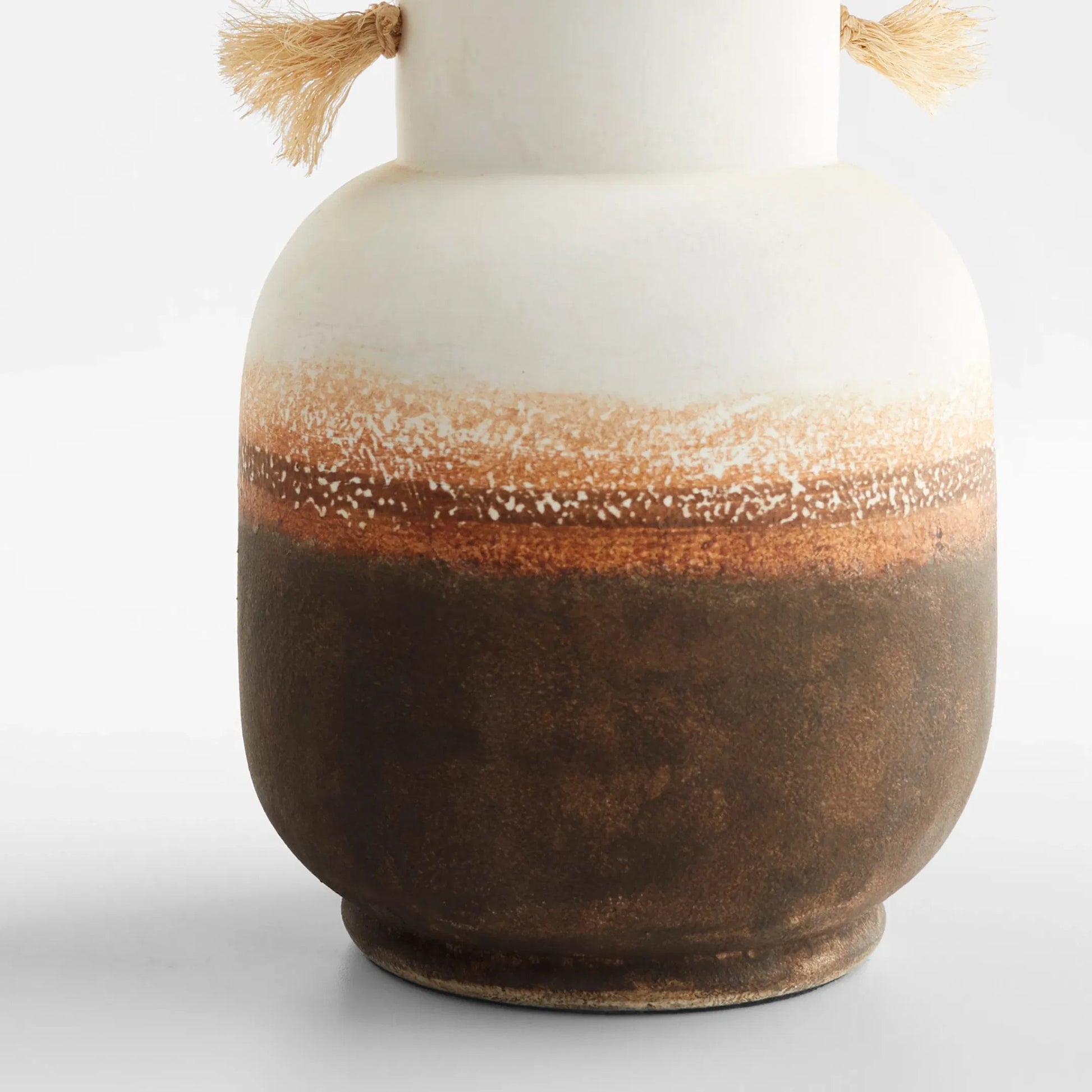 Margaret Vase by Cyan Design in ombre, jute. Made from earthernware in a modern style.
