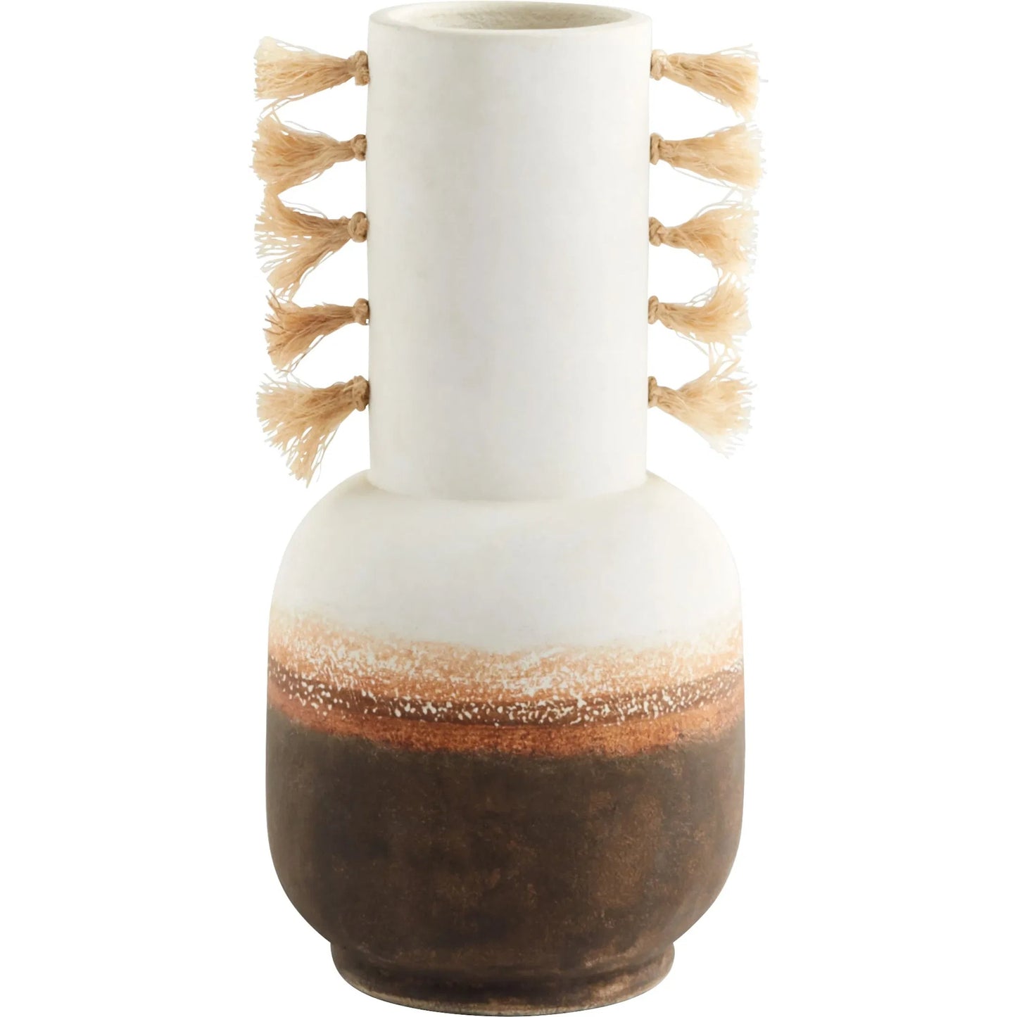 001 SI-1987219 | Primary Silo | Margaret Vase by Cyan Design in ombre, jute. Made from earthernware in a modern style.