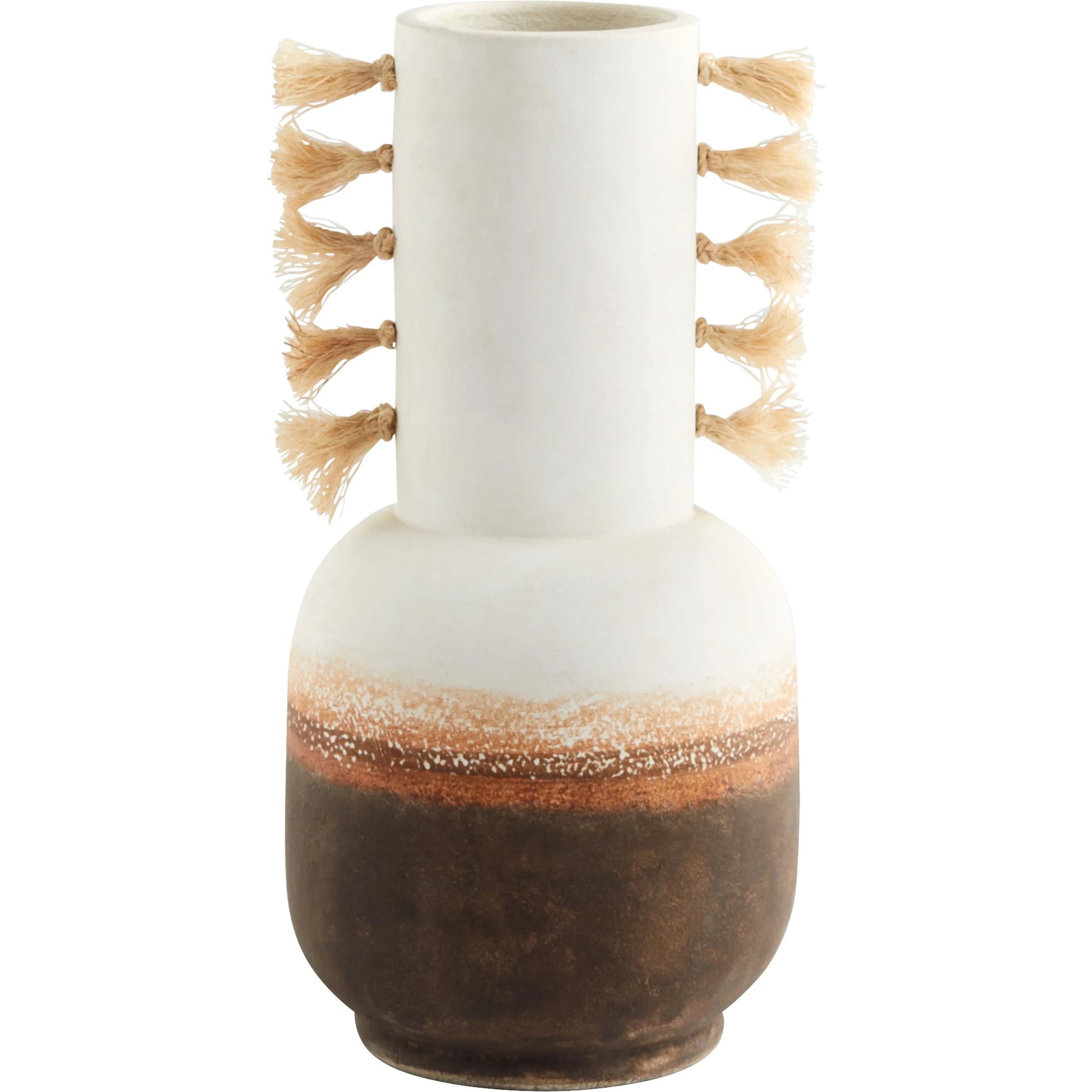 Margaret Vase by Cyan Design in ombre, jute. Made from earthernware in a modern style.