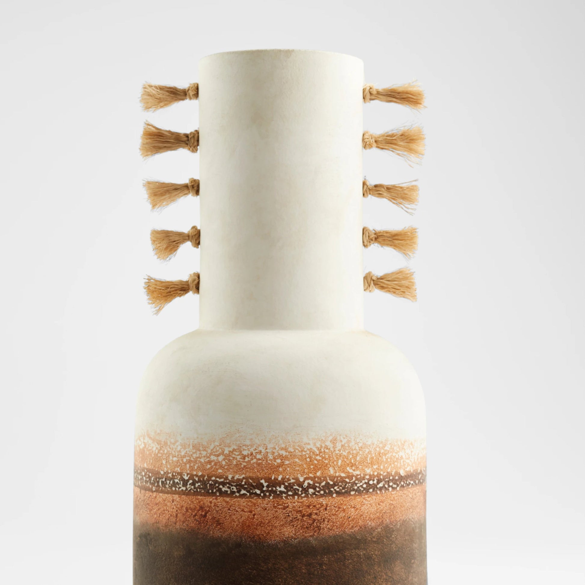 Margaret Vase by Cyan Design in ombre, jute. Made from earthernware in a modern style.