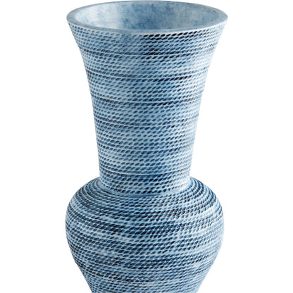 Hopewell Vase by Cyan Design in blue ombre. Made from earthernware in a coastal style.
