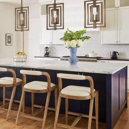 Hopewell Vase by Cyan Design in blue ombre. Made from earthernware in a coastal style.