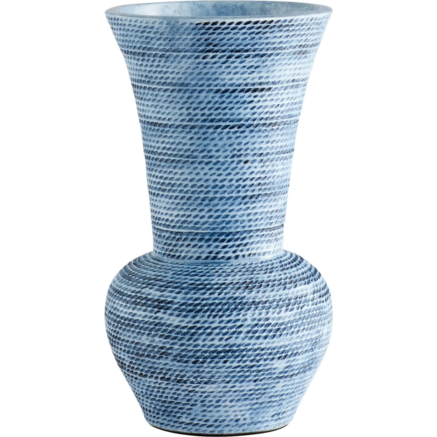 001 SI-1987121 | Primary Silo | Hopewell Vase by Cyan Design in blue ombre. Made from earthernware in a coastal style.
