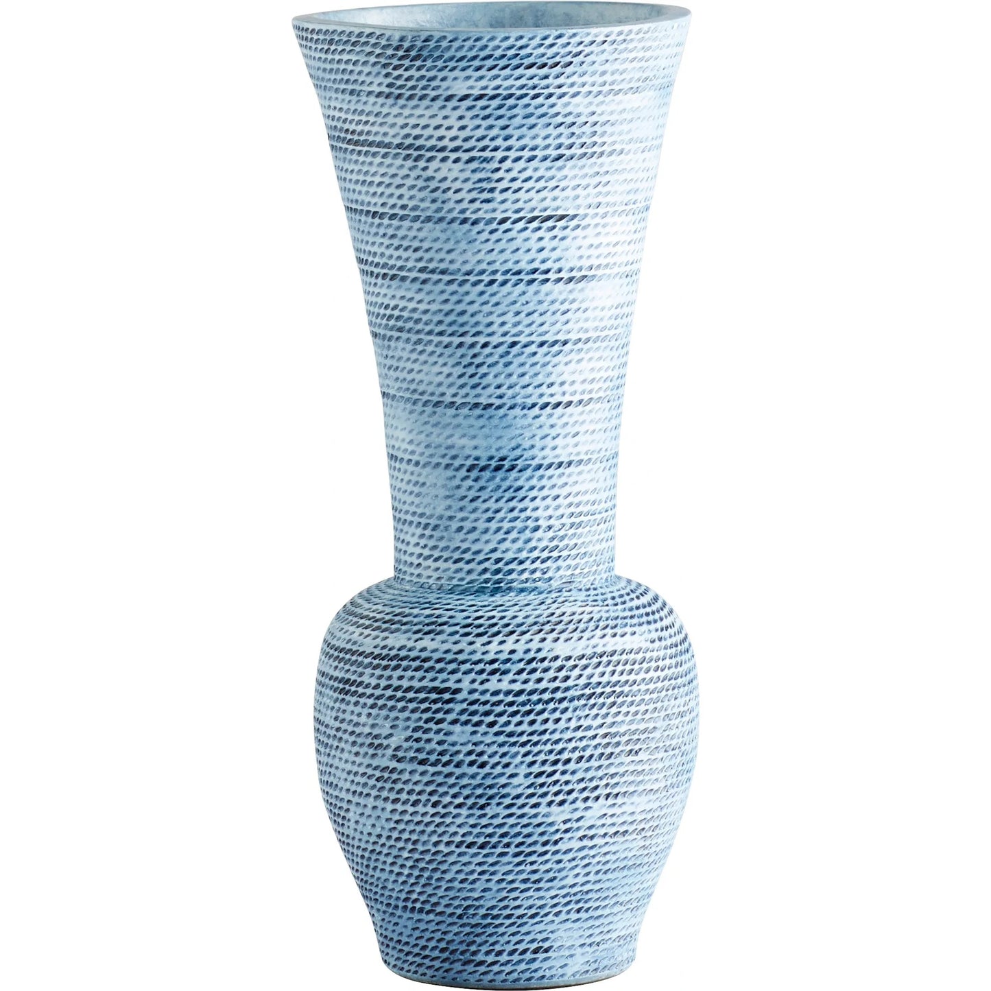 002 SI-1987122 | Primary Silo | Hopewell Vase by Cyan Design in blue ombre. Made from earthernware in a coastal style.