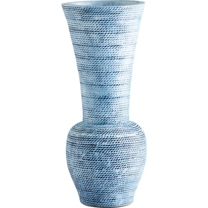 Hopewell Vase by Cyan Design in blue ombre. Made from earthernware in a coastal style.