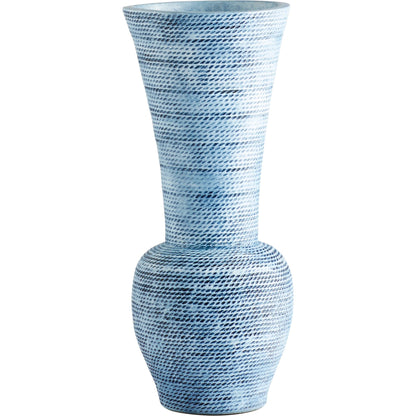 Hopewell Vase by Cyan Design in blue ombre. Made from earthernware in a coastal style.