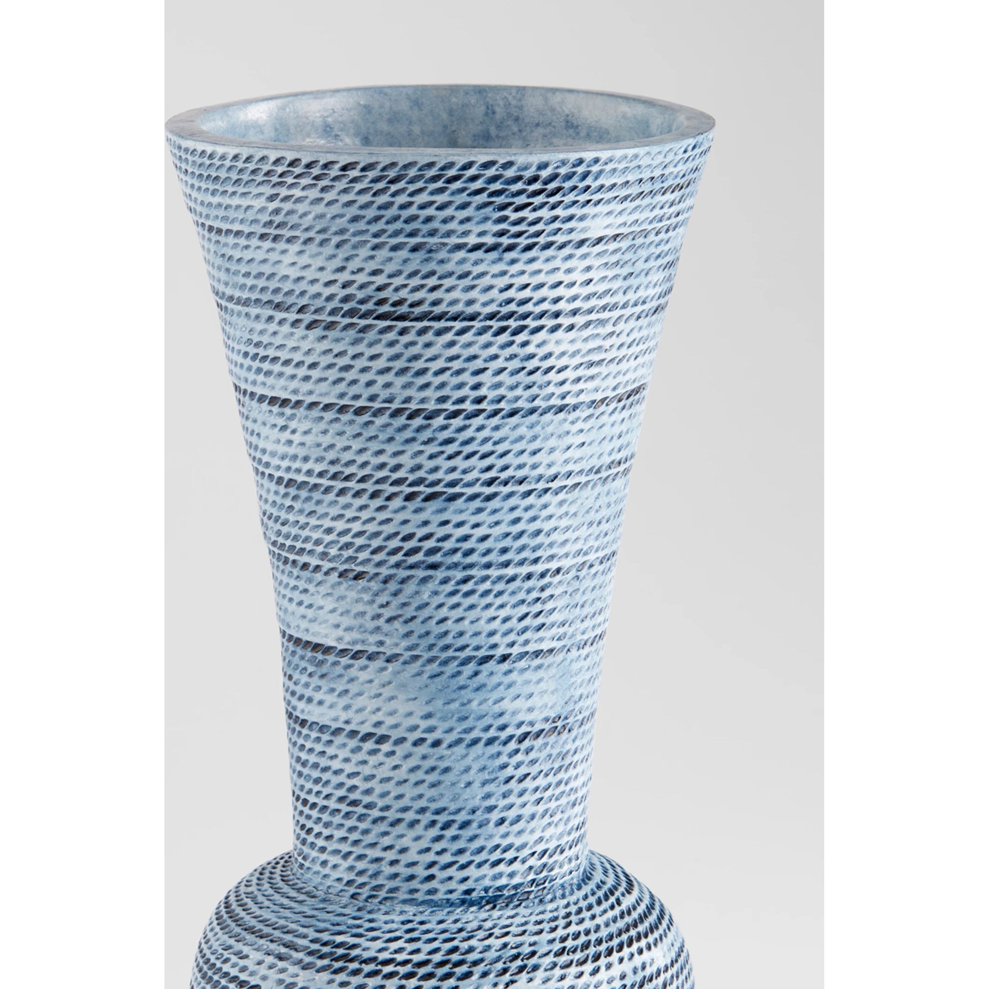 Hopewell Vase by Cyan Design in blue ombre. Made from earthernware in a coastal style.