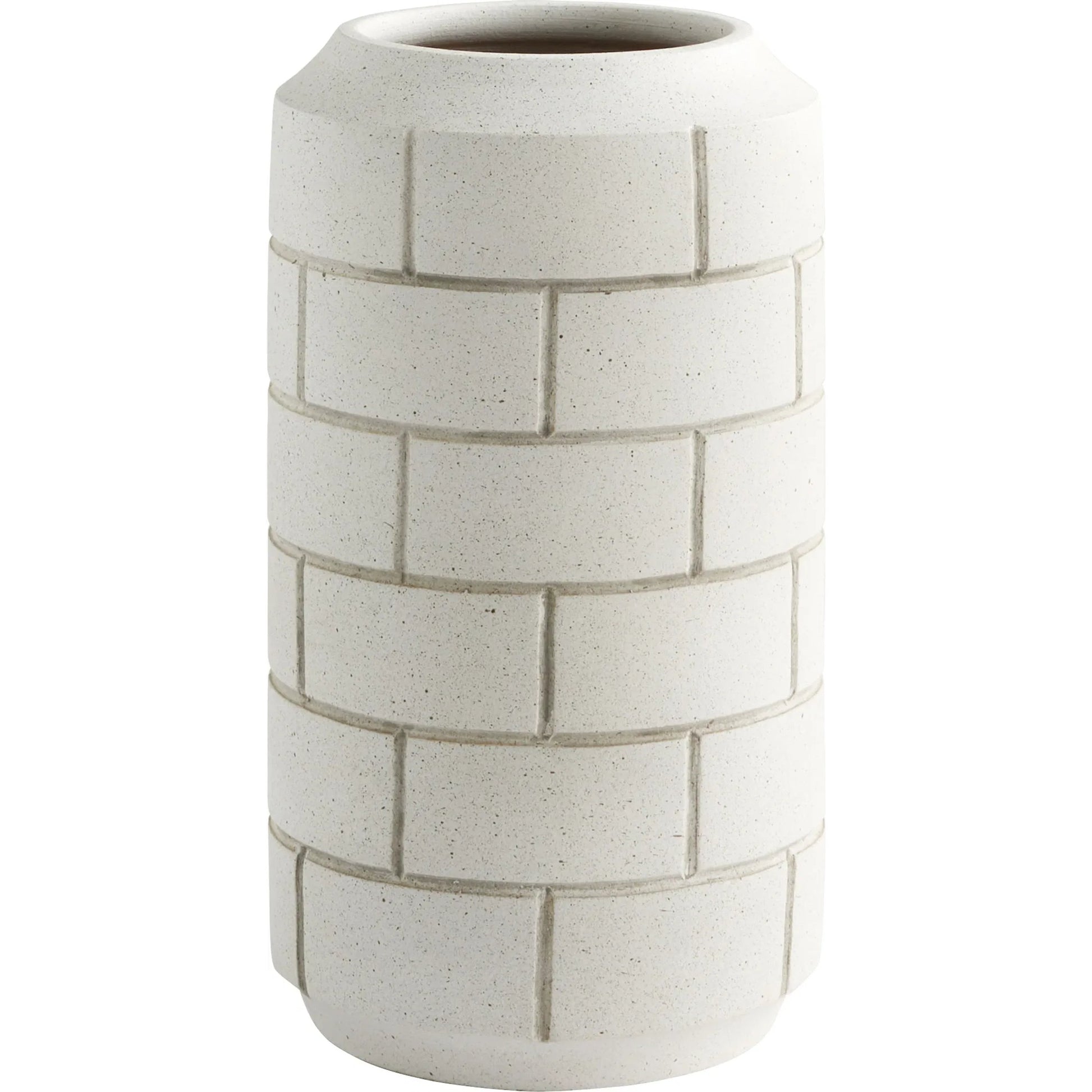 Mason Vase by Cyan Design in matte grey speckle. Made from unique in a modern style.