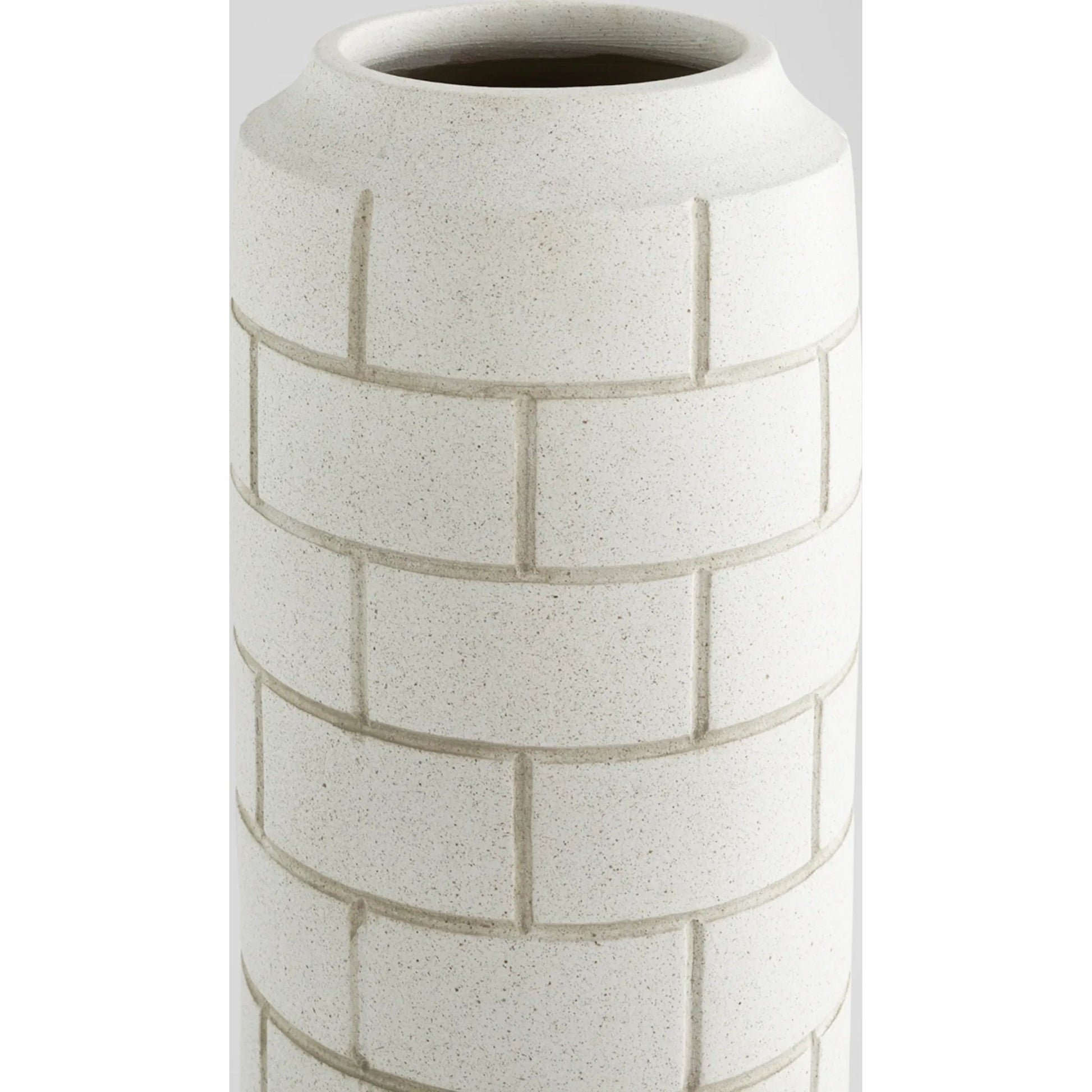 Mason Vase by Cyan Design in matte grey speckle. Made from unique in a modern style.
