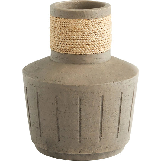 Hydria Vase by Cyan Design in matt grey. Made from earthernware in a modern style.