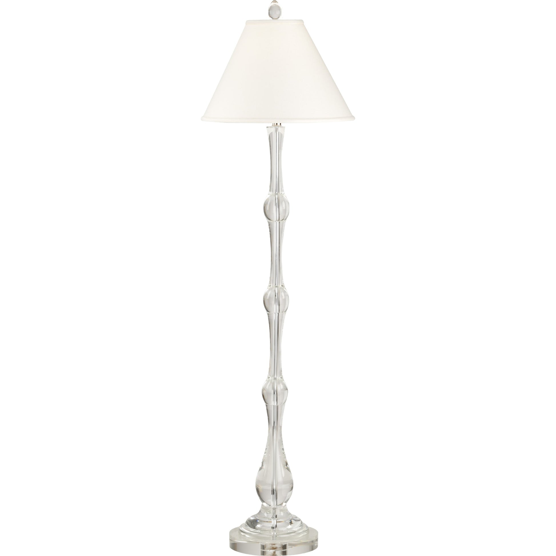 Crystal Floor Lamp by Wildwood in clear. Made from crystal, glass in a transitional style.