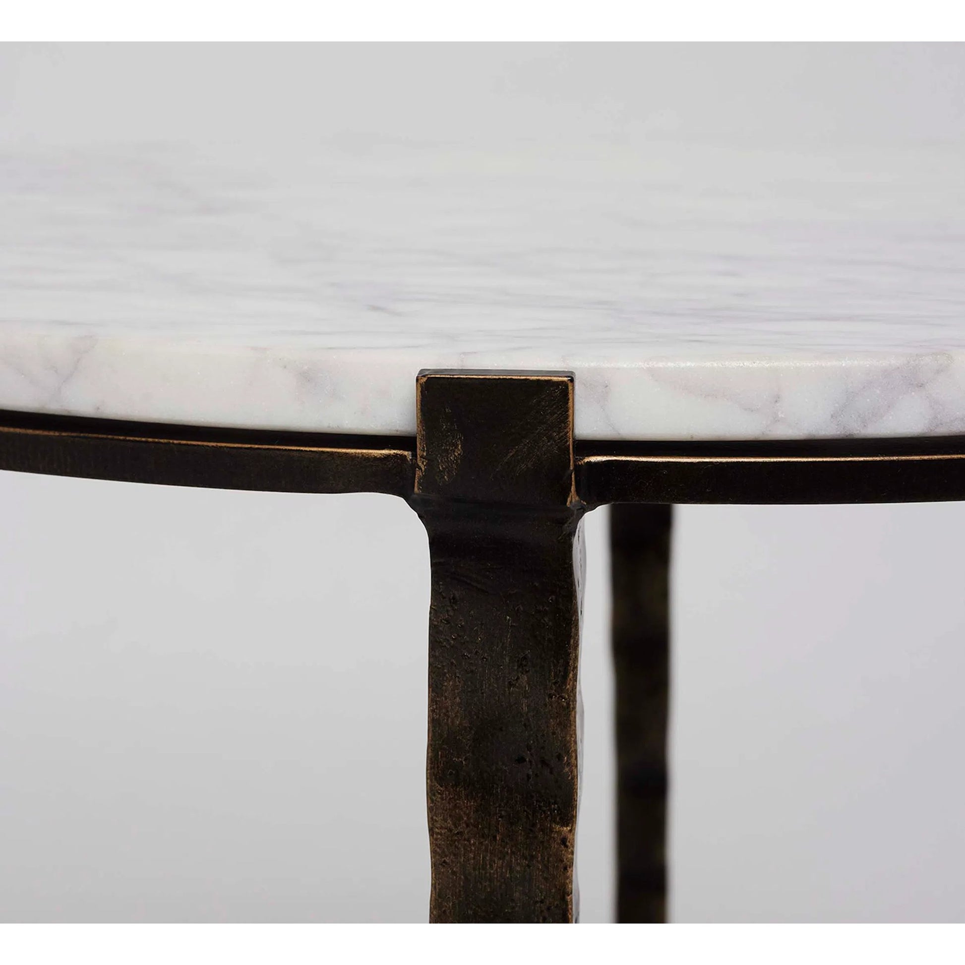 Camilla Drink Table by Interlude Home. Made from stainless steel, marble in a modern style.