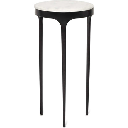 Camilla Drink Table by Interlude Home. Made from stainless steel, marble in a modern style.