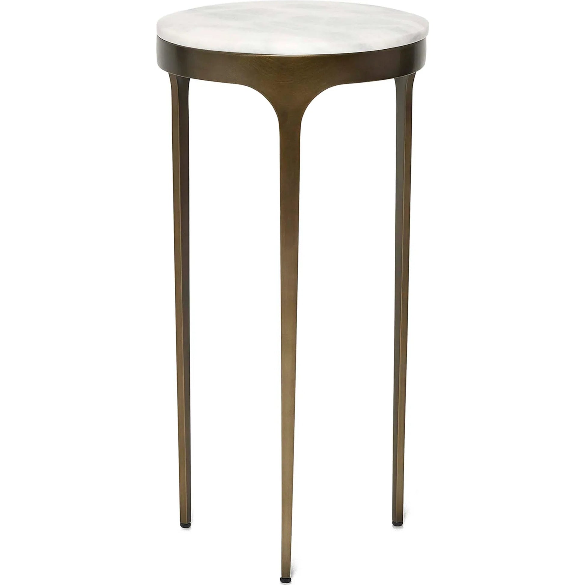 Camilla Drink Table by Interlude Home. Made from stainless steel, marble in a modern style.