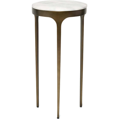 Camilla Drink Table by Interlude Home. Made from stainless steel, marble in a modern style.