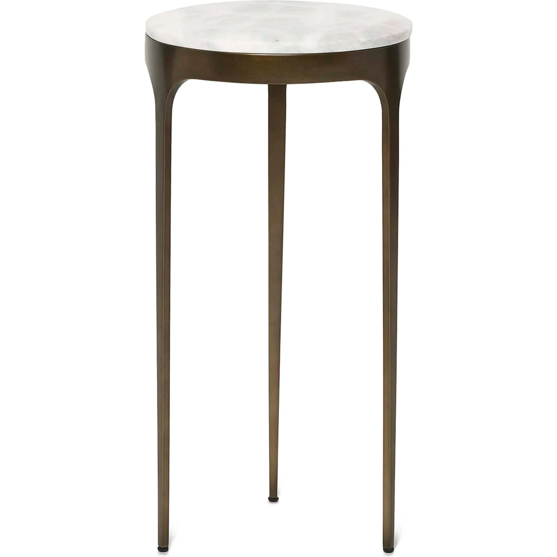 Camilla Drink Table by Interlude Home. Made from stainless steel, marble in a modern style.