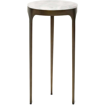 Camilla Drink Table by Interlude Home. Made from stainless steel, marble in a modern style.