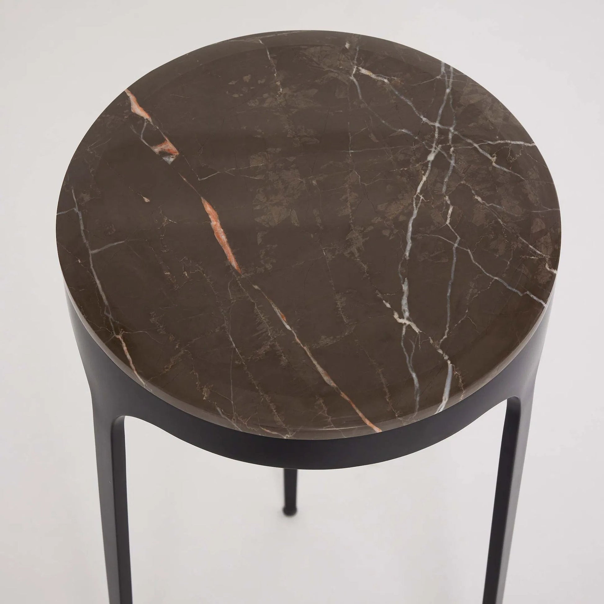 Camilla Drink Table by Interlude Home. Made from stainless steel, marble in a modern style.