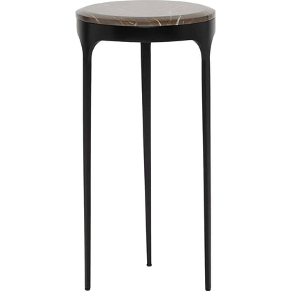 Camilla Drink Table by Interlude Home. Made from stainless steel, marble in a modern style.