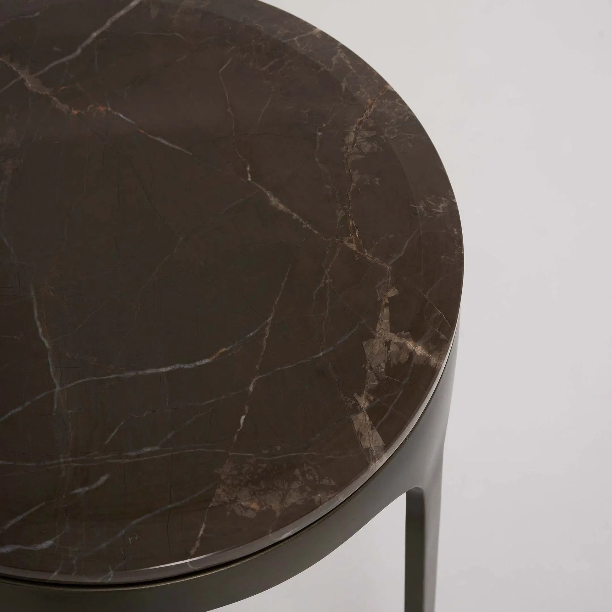 Camilla Drink Table by Interlude Home. Made from stainless steel, marble in a modern style.