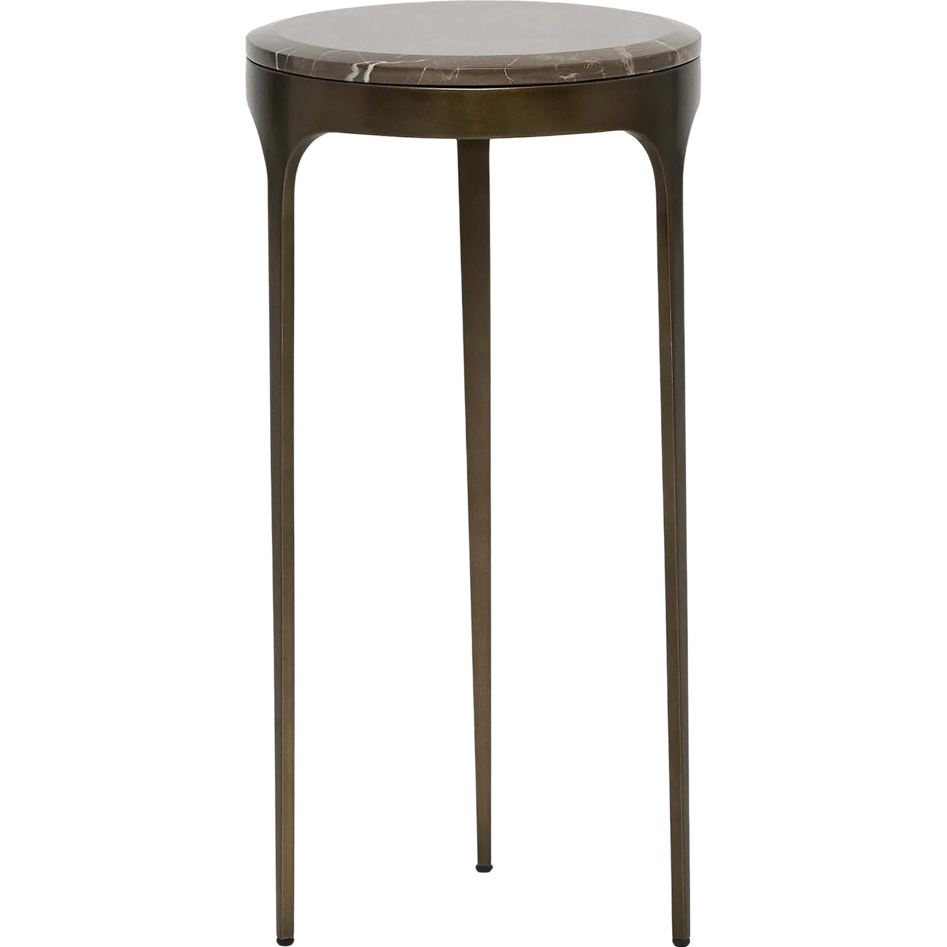 Camilla Drink Table by Interlude Home. Made from stainless steel, marble in a modern style.