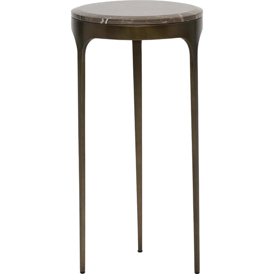 Camilla Drink Table by Interlude Home. Made from stainless steel, marble in a modern style.
