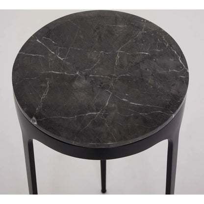 Camilla Drink Table by Interlude Home. Made from stainless steel, marble in a modern style.