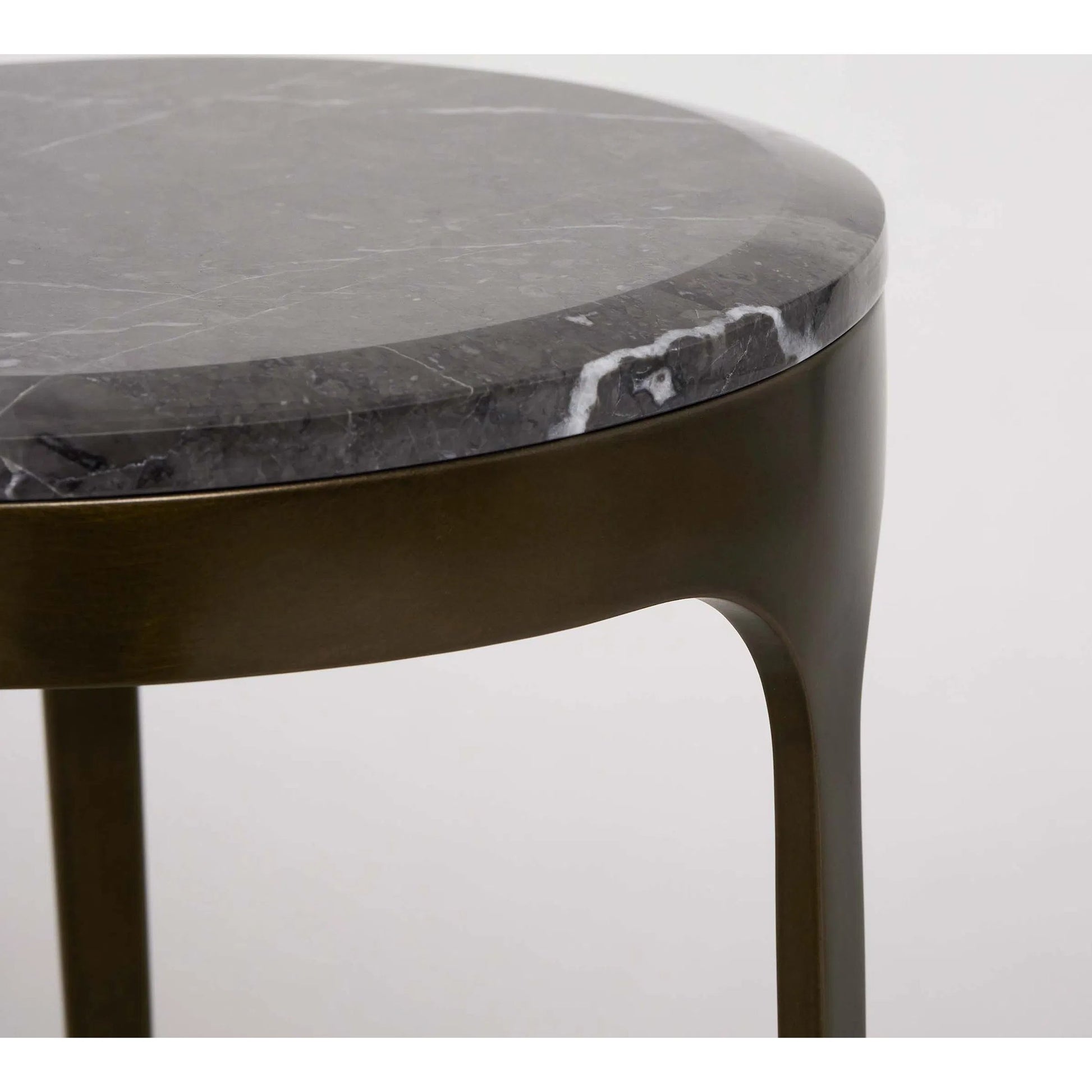 Camilla Drink Table by Interlude Home. Made from stainless steel, marble in a modern style.
