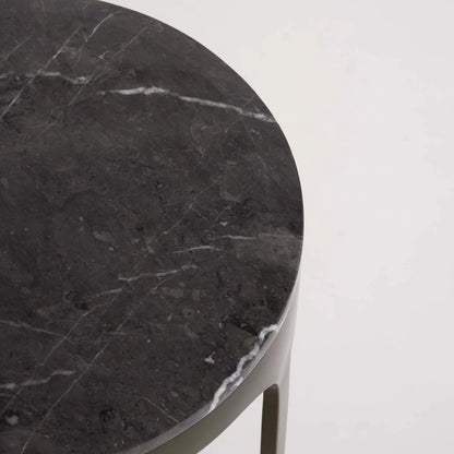Camilla Drink Table by Interlude Home. Made from stainless steel, marble in a modern style.