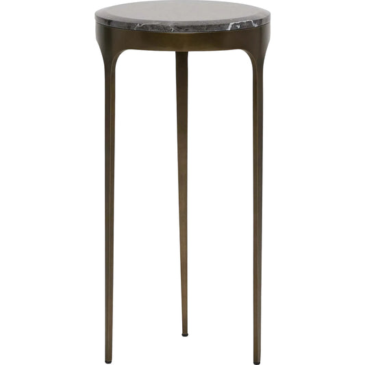 Camilla Drink Table by Interlude Home. Made from stainless steel, marble in a modern style.