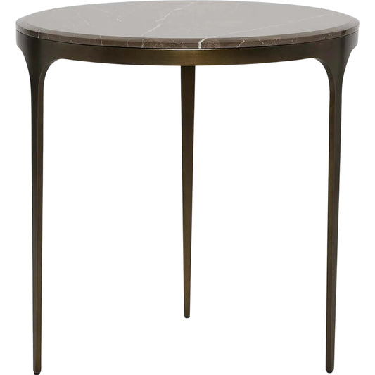 Camilla Large Side Table by Interlude Home. Made from stainless steel, marble in a unique style.